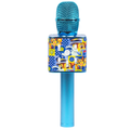 Paw Patrol karaoke microphone in blue with Chase design, front view